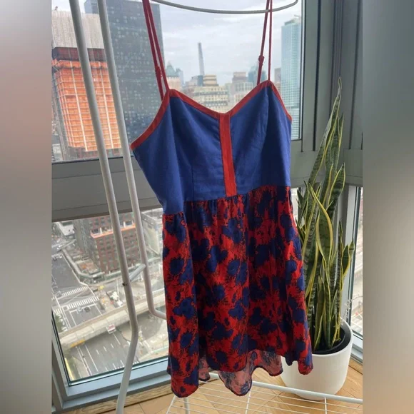 Urban Outfitters | Dresses | Orange Blue Mini Dress | Poshmark